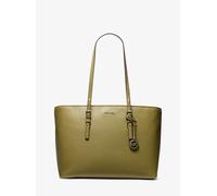 MK Borsa tote Quinn grande in pelle martellata - Verde - Michael Kors ONE SIZE