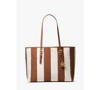 MK Borsa tote Quinn grande in tela a righe - Marrone - Michael Kors ONE SIZE
