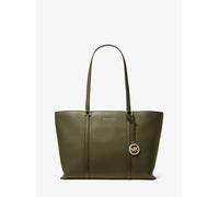 MK Borsa tote Temple grande in pelle martellata - Verde - Michael Kors ONE SIZE