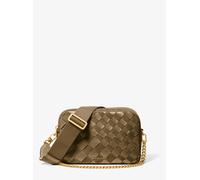 MK Camera bag a tracolla Bryant media in pelle scamosciata intrecciata - Verde - Michael Kors ONE SIZE