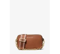 MK Camera bag Jet Set piccola in pelle martellata con doppia zip - Marrone - Michael Kors ONE SIZE