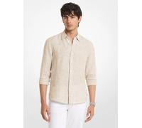 MK Camicia in lino a righe - Naturale - Michael Kors L