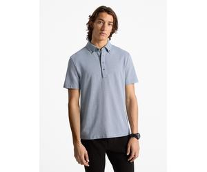 MK Camicia Oxford in piqué di misto cotone - Blu - Michael Kors S