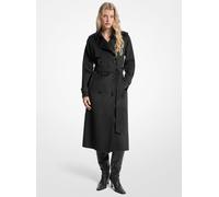 MK Cappotto in misto lana con cintura - Nero - Michael Kors S