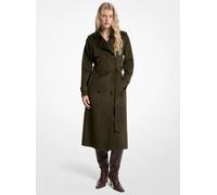 MK Cappotto in misto lana con cintura - Verde - Michael Kors XXL