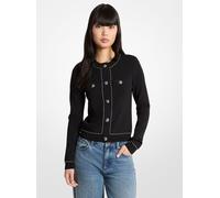 MK Cardigan in maglia stretch con borchie - Nero - Michael Kors M