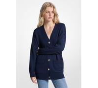 MK Cardigan oversize in lana - Blu - Michael Kors XXS