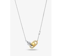 MK Collana Astor con maglie a catena in argento sterling con placcatura in metallo prezioso e pavé - Argento - Michael Kors ONE SIZE
