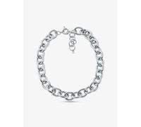 MK Collana con maglie a catena grande in ottone placcato in metallo prezioso - Argento - Michael Kors ONE SIZE