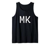 MK - Coppia di due lettere con eleganti iniziali personalizzate Canotta