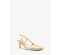 MK Décolleté Alora slingback in pelle metallizzata stampa serpente - Oro - Michael Kors EU 41