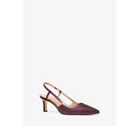 MK Décolleté Alora slingback in pelle scamosciata - Rosso - Michael Kors EU 36.5