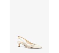 MK Décolleté Amara slingback in pelle tagliata al laser - Naturale - Michael Kors EU 36