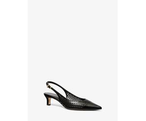 MK Décolleté Amara slingback in pelle tagliata al laser - Nero - Michael Kors EU 38.5