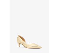 MK Décolleté Elyse in pelle craquelé metallizzata con mezzo tacco - Oro - Michael Kors EU 40.5