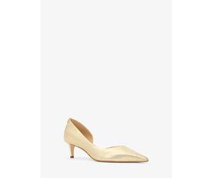 MK Décolleté Elyse in pelle craquelé metallizzata con mezzo tacco - Oro - Michael Kors EU 40.5