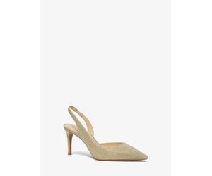 MK Décolleté slingback Alina Flex in mesh metallizzato glitterato - Oro - Michael Kors EU 39