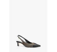 MK Décolleté slingback Amara con stampa logo - Marrone - Michael Kors EU 39