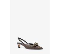 MK Décolleté slingback Jaden con stampa logo - Marrone - Michael Kors EU 40