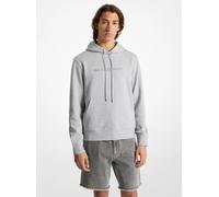 MK Felpa con cappuccio in misto cotone con logo in rilievo - Marrone - Michael Kors XL