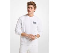 MK Felpa girocollo Saint Tropez a maglia doppia - Bianco - Michael Kors S