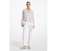 MK Giacca in pizzo floreale cordonato - Bianco - Michael Kors M