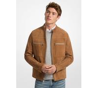 MK Giacca Racer in scamosciato - Marrone - Michael Kors XL