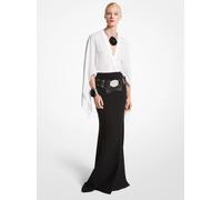 MK Gonna effetto sirena in lana stretch double-face - Nero - Michael Kors IT 40