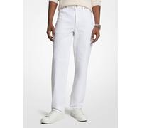 MK Jeans a gamba dritta in denim stretch Finn - Bianco - Michael Kors 32x32