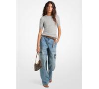 MK Jeans cargo multitasche in denim - Blu - Michael Kors IT 40
