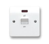 MK - Logic Plus 32A DP Switch Unit con Neon, Bianco