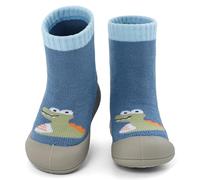 MK MATT KEELY Scarpe Calzino Neonato Dinosauri Pantofole Primi Passi Bambini Calzini Antiscivolo Bambino,Blu,6-9 Mesi
