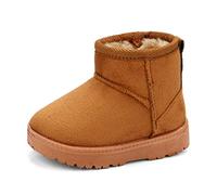MK MATT KEELY Scarpe Invernali per Neonati Bambino Piccolo Ragazzo Ragazza Stivali da Neve,Khaki,25 EU(CN27)