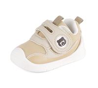 MK MATT KEELY Scarpe Neonato Neonata Scarpine Primi Passi Bambino Maglia Traspirante con Suole Gomma Antiscivolo,Beige,EU 18(CN 15)