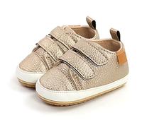 MK MATT KEELY Scarpe Neonato Scarpine Primi Passi Bambina Ragazzino con Suola Antiscivolo,3-6 Mesi,Oro