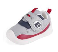 MK MATT KEELY Scarpe Neonato Scarpine Primi Passi Bambino Maglia Traspirante con Suole Gomma Antiscivolo,Grigio,EU 22(CN 19)