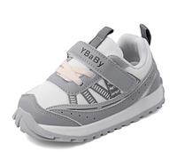 MK MATT KEELY Scarpe Primi Passi Bimbo Bimba Scarpine Neonato Sneakers Comode Traspirante con Suole Gomma Antiscivolo,Grigio,EU 24