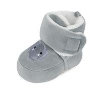 MK MATT KEELY Stivali da Neve Neonato Scarpe Invernali da Neonata Caldi con Anti Slip Suola Morbida Spessa,Grigio,0-6 Mesi