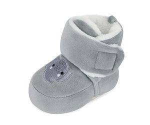 MK MATT KEELY Stivali da Neve Neonato Scarpe Invernali da Neonata Caldi con Anti Slip Suola Morbida Spessa,Grigio,6-12 Mesi