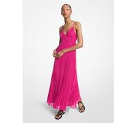 MK Maxi abito a pieghe in georgette - Rosa - Michael Kors S