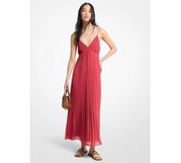 MK Maxi abito a pieghe in georgette - Rosa - Michael Kors XS