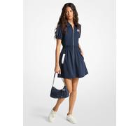 MK Miniabito in piqué con zip - Blu - Michael Kors L