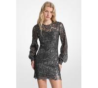 MK Miniabito in pizzo paisley metallizzato - Grigio - Michael Kors IT 44
