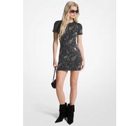 MK Miniabito in scuba con borchie e motivo paisley - Nero - Michael Kors L