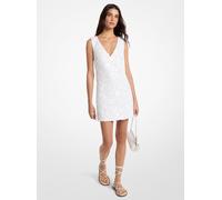 MK Miniabito in tessuto scuba con decorazioni floreali - Bianco - Michael Kors XS