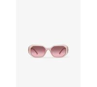 Michael Kors Donna MK2240U SIESTA KEY 344911 Occhiali da sole Iniettato Bianco Marrone Geometrica Normale Sfumato