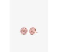 MK Orecchini a bottone in argento sterling placcato oro rosa 14K con pavé colorati - Oro Rosa - Michael Kors ONE SIZE