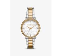 MK Orologio Pyper bicolore con pavé e logo - Argento - Michael Kors ONE SIZE