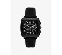 MK Orologio Rhys oversize tonalità nera con cinturino in silicone - Nero - Michael Kors ONE SIZE