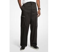MK Pantalone cargo a gamba ampia in tessuto con zip - Nero - Michael Kors 30x32